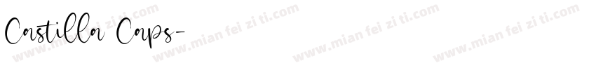 Castilla Caps字体转换
